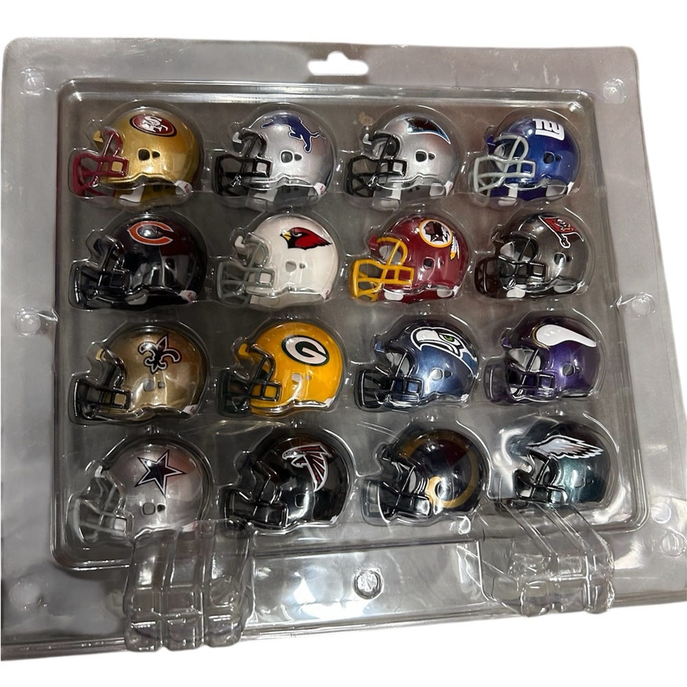 NFL Mini Helmet Set - Gold, Silver, Blue, Purple